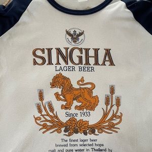 Singha Lager Raglan Tee.